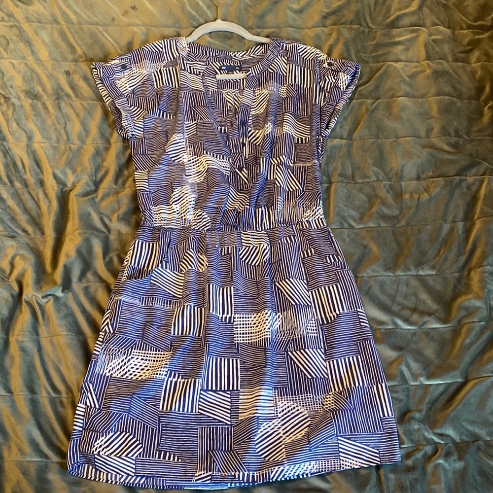 Gap Blue and white mini dress